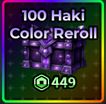 100 Haki Color Reroll